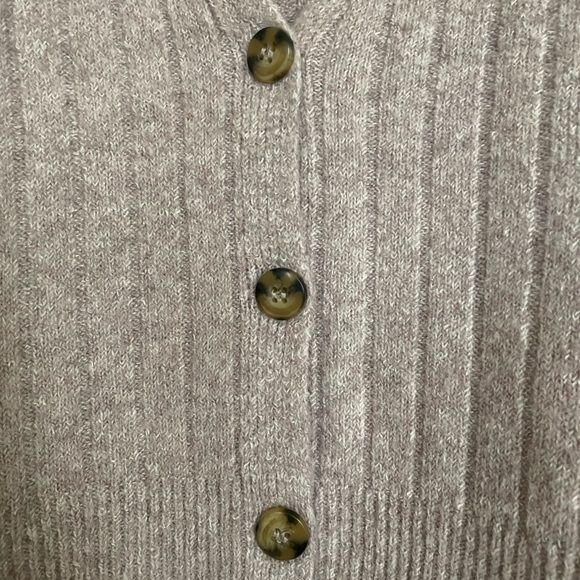 Pink Ribbed Cardigan - Picture 3 of 4